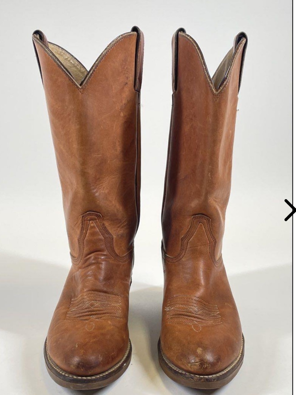 Abilene Boot Co. Brown Leather Western Heeled Boots